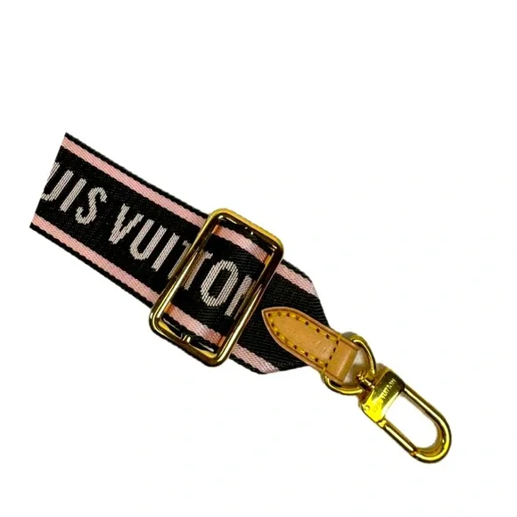 Pre-Loved Louis Vuitton Nylon Bandoulière Strap in Limited Edition Kaki & Rose😍 - Picture 7 of 14